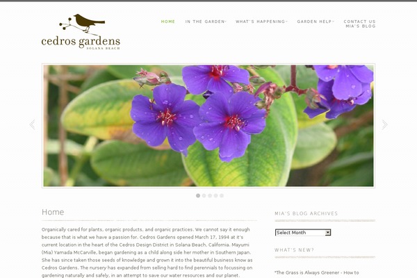 The Cotton theme site design template sample