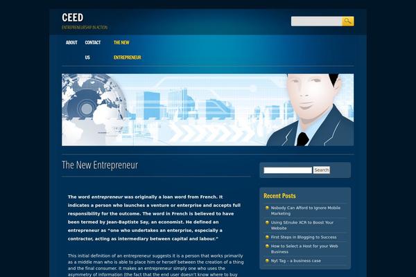 Online Marketer theme site design template sample