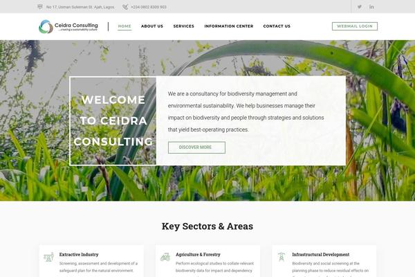 Porto Child theme site design template sample