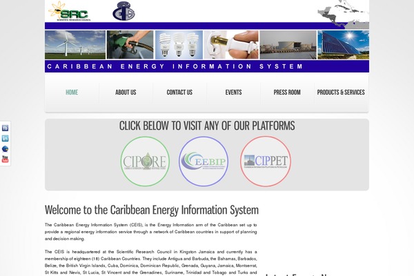 ceis-caribenergy.org site used Theme1636