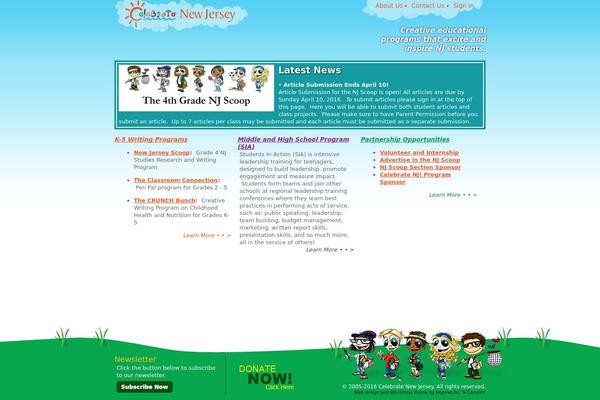 celebratenj.org site used Celebrate