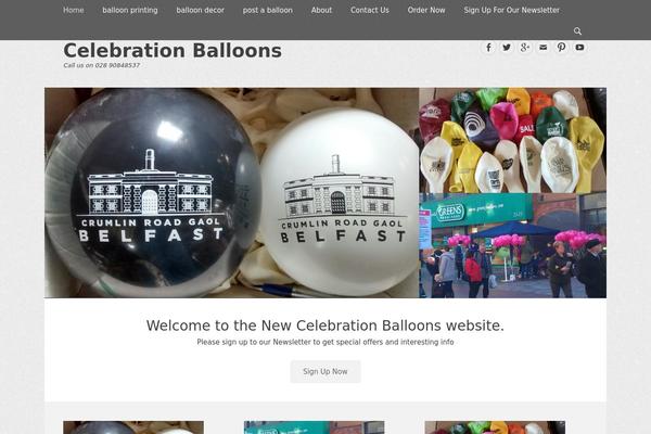 celebrationballoons.biz site used Gridalicious