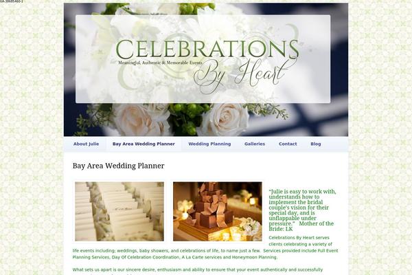 Wedding Bells theme site design template sample