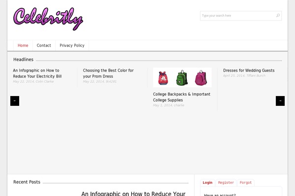 Lightly theme site design template sample