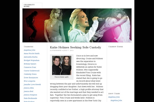 celebrity-empire.com site used Thesis 1.8.5