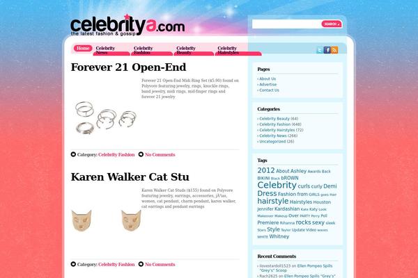 celebritya.com site used Celebrityhq