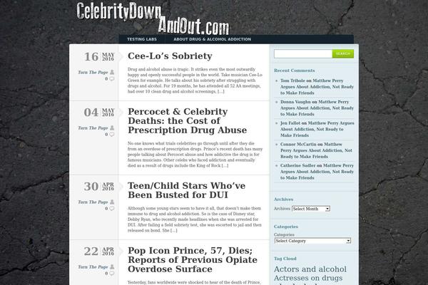 Typebased theme site design template sample