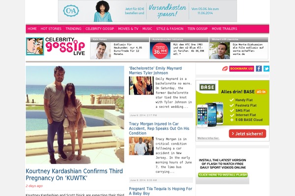 Tribune theme site design template sample