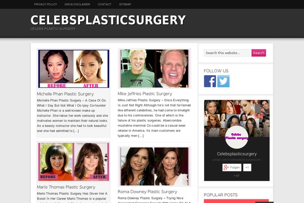Magazine theme site design template sample
