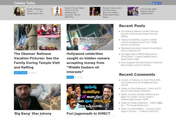 NewsPaper theme site design template sample