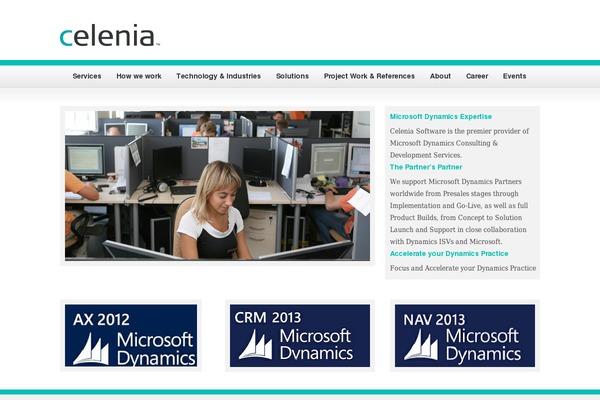celenia.com site used Agency Theme