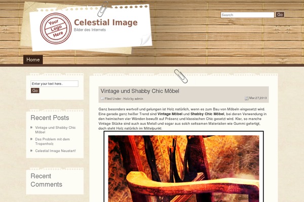 Wood is Good theme site design template sample