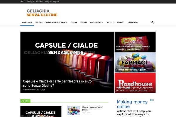 Newspaper theme site design template sample