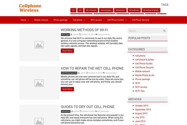 RedWaves Lite theme site design template sample