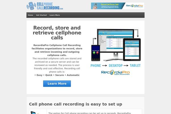 cellphonecallrecording.com site used Responsive