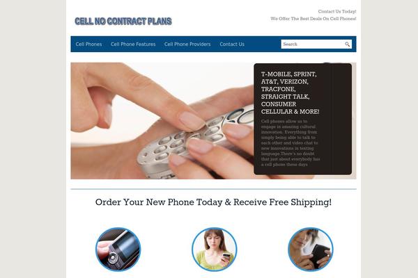 Blackbird theme site design template sample