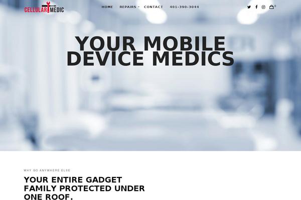 Blade theme site design template sample