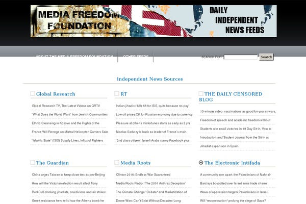 censorednews.org site used Aggregator