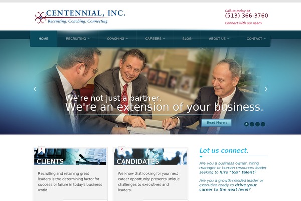 Centennial theme site design template sample