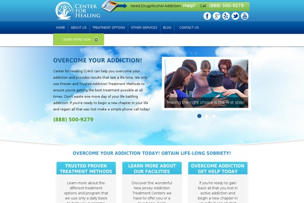 healing theme websites examples