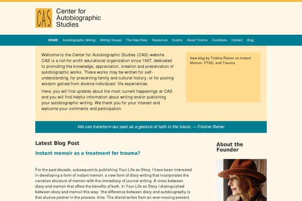 centerautobio.org site used Cas