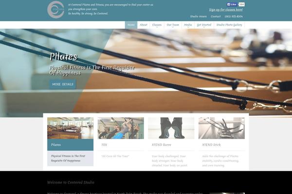 centeredworkout.com site used Fit Wp