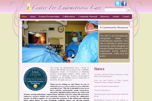 centerforendometriosiscare.com site used Center-for-endo2