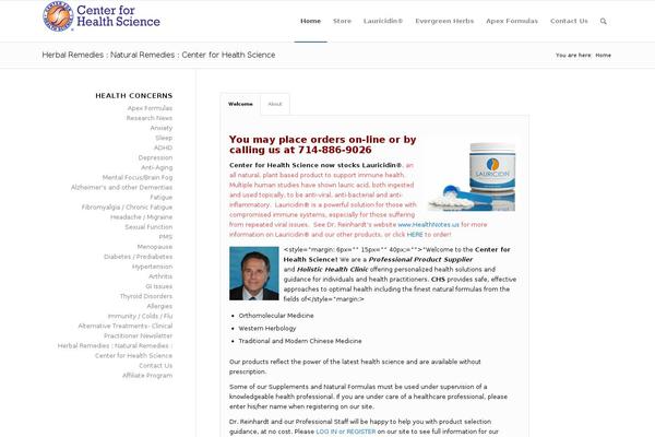 Enfold theme site design template sample