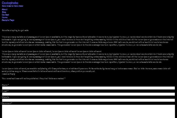 Neve theme site design template sample