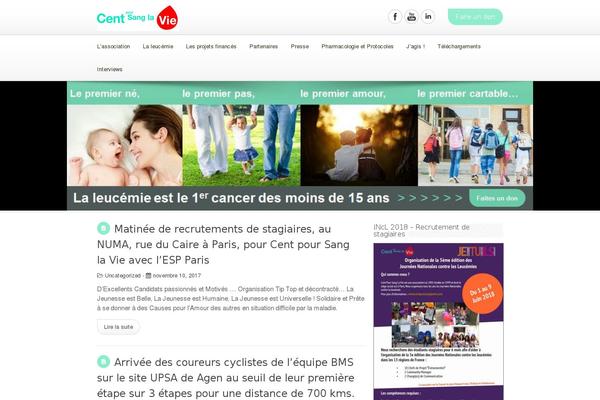 centpoursanglavie.com site used DonateNow