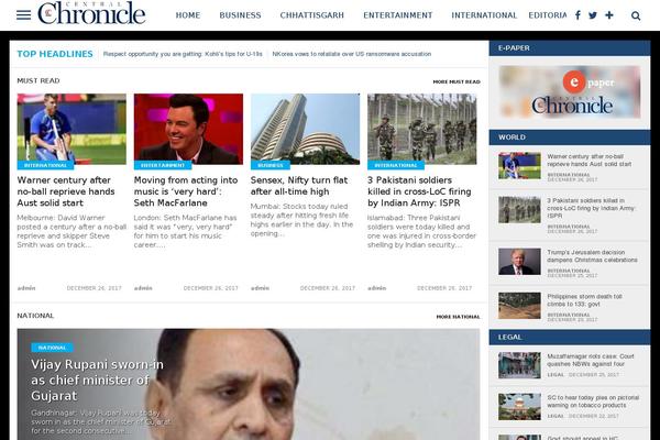 Top News theme site design template sample