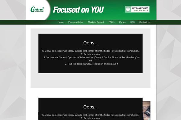 Site using Rss news display plugin