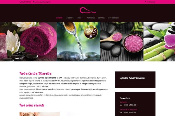 Divi theme site design template sample