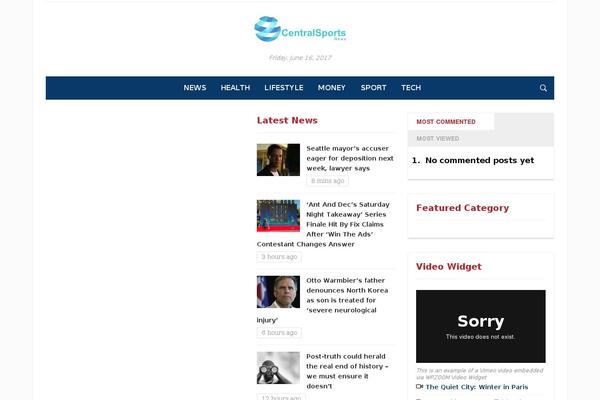 Tribune theme site design template sample