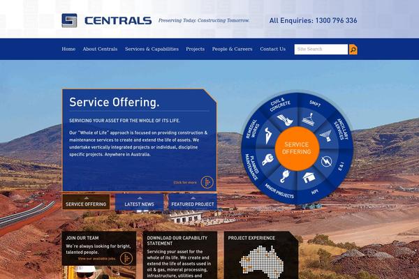 centrals theme websites examples
