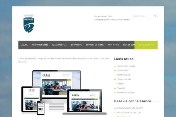 Nyx theme site design template sample