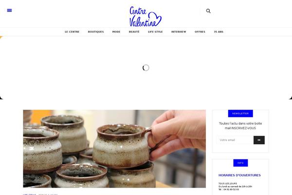 The Voux theme site design template sample