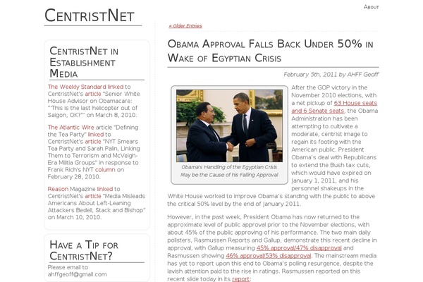 centristnetblog.com site used Aggiornare