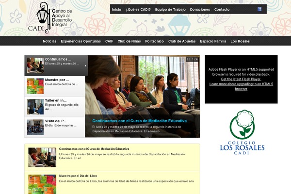 centrocadi.org site used Newspaper Child