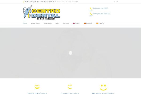 Dental-clinic theme site design template sample
