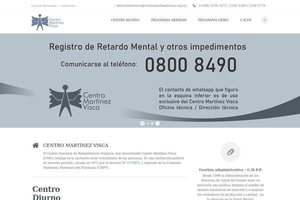 centromartinezvisca.org.uy site used Paginasweb