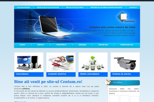 Centum theme site design template sample