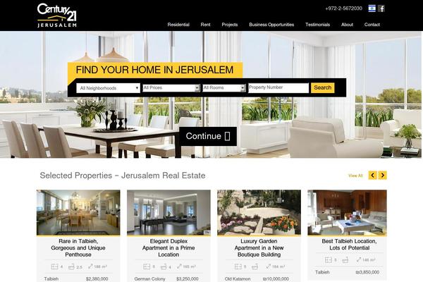 Estate theme site design template sample