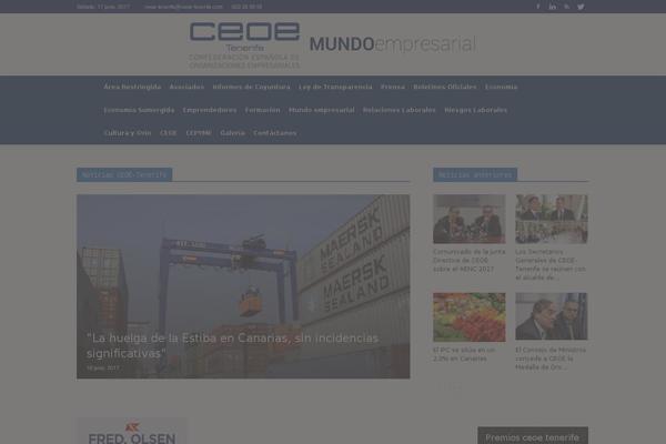 Newspaper Child theme site design template sample