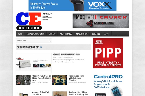 MaxBlog theme site design template sample