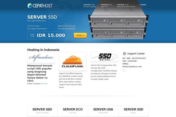 Rackhost theme site design template sample