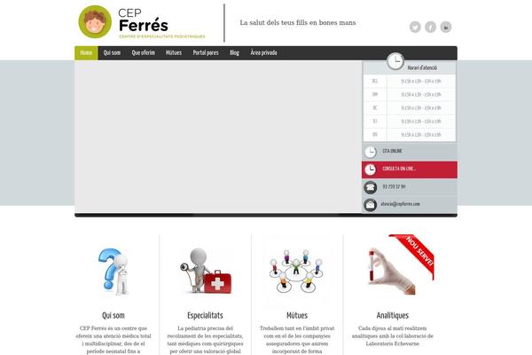 Doctor theme site design template sample