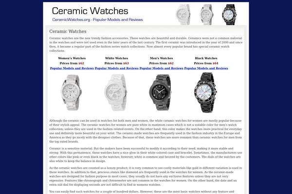 ceramicwatches.org site used Blogi