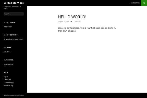 Square theme site design template sample