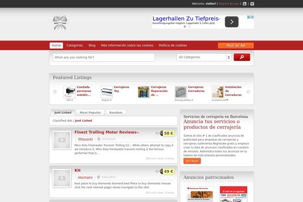 ClassiPress theme site design template sample